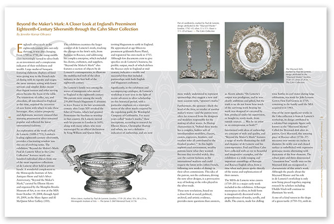 2009 article two-page catalog spread